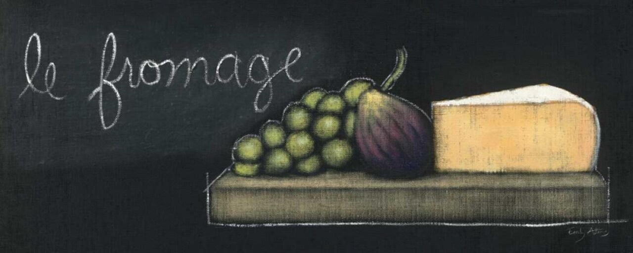 Chalkboard Menu III - Fromage Poster Print by Emily Adams - Item # VARPDX12466